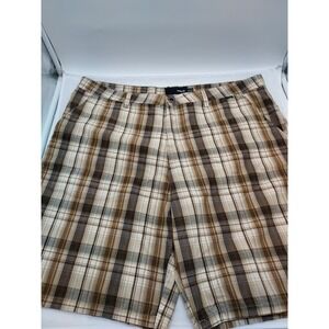 HURLEY Men's Shorts size 36 Pre-owned‎ Good Condition Brown Stripes